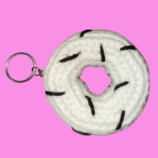 Cookies & Cream Donut Key Chain